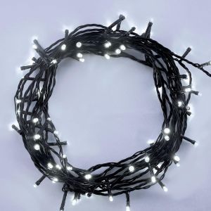 Kal-Guirlandes Lumineuses 100 Led Blanc Brillant Lumineuses Lumières De Noël Extérieures Et Intérieures Avec 8 Fonctions De Mode Alimentation Sect Câble Vert - Neuf