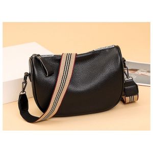 Sac à bandoulière pour femme en cuir Sac banane pour femme en cuir Sac à bandoulière pour femme noir Sac poitrine pour femme petit sac à main pour femme Sac à bandoulière, noir. - Neuf