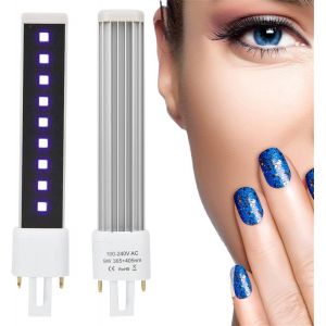 Lampe De S&egrave;che-Ongles,365 405nm Ensemble D'ampoules De Gel,Ampoule De Lampe De Remplacement De Tube De Lumi&egrave;re De S&eacute;choir De Gel D'ongle,Lumi&egrave;re Uv Pour Les Ongles - Neuf