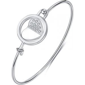 Eryi-Bracelet Femme Jonc En Or Rose Argent Acier Inoxydable Bracelet Pour Les Filles - Neuf