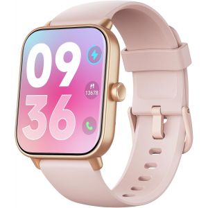 Montre Connect&eacute;e Femme Homme avec Appel Bluetooth, 1.8&iquest; Smartwatch avec Alexa Int&eacute;gr&eacute;, Montre Intelligente avec Moniteur Sommeil, SpO2, Fr&eacute;quence Cardiaque, Etanche IP68, Montre Sport pour Android iOS - Neuf