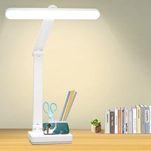 Lampe De Bureau Rechargeable Sans Fil Avec Grande Batterie De 4 000 Mah, Lampe De Lecture, Lampe De Chevet De 60 Cm De Haut, Puissance : 60 Led De 8 W, Variateur Tactile, Multifonction, Pour Chambre D'enfant Et Bureau. - Neuf