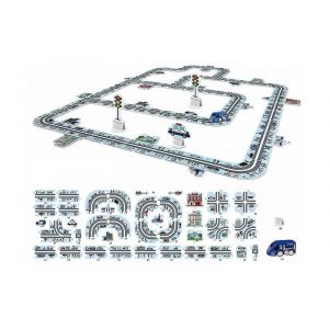 Ensemble de construction de wagons &agrave; monter soi-m&ecirc;me de 44 pi&egrave;ces avec rails et &eacute;l&eacute;ments de puzzle pour enfants - Neuf