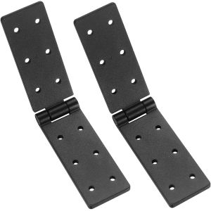 Charni&egrave;re de Porte, 2 Pi&egrave;ces Charni&egrave;res Connectrices, Charni&egrave;re Pliante, Bande de Caisse, Charni&egrave;re de Meubles, Charni&egrave;re M&eacute;tallique Noire pour Portes en Bois, Portes de Jardin, Meubles - Neuf