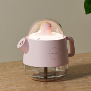 Rose 3l Haut De Remplissage De L'humidificateur, 25h De Vie De La Batterie, 28 Db À Ultrasons Calme, Avec La Lumière De Nuit, De Jet Automatiques D'arrêt, 360° De La Buse, Mist Maker - Neuf
