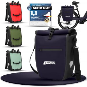 SUBZONAL-Sacoche de v&eacute;lo pour porte-bagages - Sacoche pour porte-bagages de v&eacute;lo - Sacoche de porte-bagages &eacute;tanche et sac &agrave; bandouli&egrave;re - Sacoche de v&eacute;lo avec r&eacute;flecteurs - Neuf