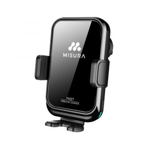MISURA MA04 - Support de t&eacute;l&eacute;phone portable pour voiture avec sans fil QC3.0 chargement BLACK - Neuf