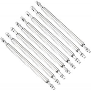Kal-8pcs 1.5 X 22mm Goupilles De Barre &Agrave; Ressort De Montre, Acier Inoxydable Outil De R&eacute;paration De Barres &Agrave; Ressort De Broches De Lien De Bracelet De Montre, Argent&eacute; - Neuf