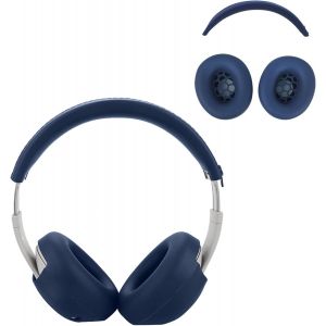 Lot de 2 housses de protection en silicone pour casque Beats Studio Pro, douces et facilement lavables, confortables, résistantes à la transpiration (bleu) - Neuf