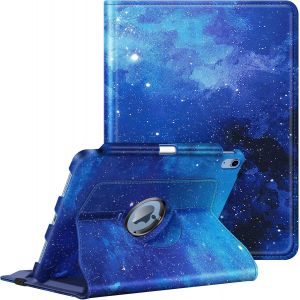 NAERYUT-Coque Pour Ipad (A16) 11Ème Génération 11 Pouces 2025,Ipad 10Ème Génération 10.9 Pouces 2022-[Rangement De Stylet] Housse Rotative À 360° Étui Veille/Réveil Auto,Ciel Étoilé - Neuf
