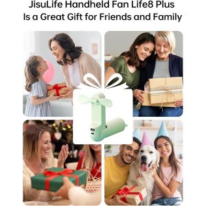 Ventilateur portable avec batterie externe 4500 mAh, autonomie maximale de 46 heures, ventilateur de poche portable &agrave; piles ou ventilateur personnel pliable aliment&eacute; par USB Vert - Neuf