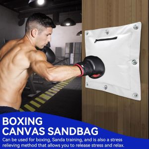 Sac Mural En Toile Pour Wing Chun, Kung Fu Kick Frappant Sac De Frappe Punch Vide Sac De Sable Cible Avec Fermeture &Eacute;clair Coussin De Frappe Murale Wing Chun Sac De Frappe Kung Fu Pour Kickboxing - Neuf