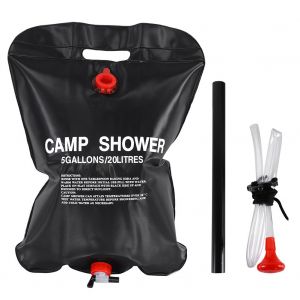 Sac de douche solaire pliable de 20 L, protection de l'environnement, camping, randonnee - Neuf