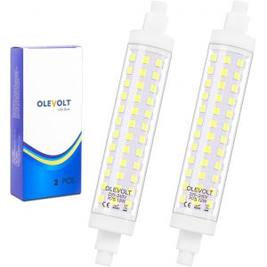 Kal-12w R7s Led 118mm Blanc Neutre 4000k 1380lm Ampoules Led R7s Equivalent 120w Halogène R7s, Large Angle De Faisceau 360° Ac 220-240v, Non-Dimmable, Lot De 2 - Neuf