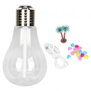 Humidificateur a ampoule, mini humidificateur portable, pour la maison, le bureau, la voiture, le sommeil de bebe, la chambre a coucher, decoration, dore - Neuf