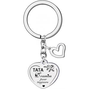 KAL-Cadeaux Tata Porte-Clés Tata,Porte-Clés Femmes Cadeau De Fête Des Mères,Cadeaux D'Anniversaire,Cadeaux De Famille,Cadeaux De Noël - Neuf