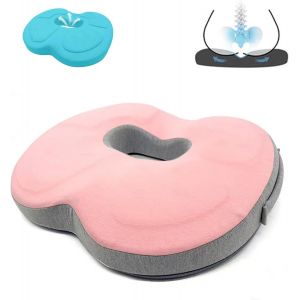 Kjakl-Coussin Orthopédique Anti-Escarres En Forme De Donut - Soulage Efficacement Les Hémorroïdes, Les Douleurs De La Prostate, Le Coccyx, La Sciatique Et Le Dos - Idéal Pour Le Bureau Et La (Rose) - Neuf
