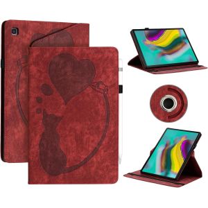Kal-&Eacute;tui Coque Pour Samsung Galaxy Tab S5e 10.5 Sm-T720/T725 2019- &Eacute;tui En Cuir Pu Avec Fonction Support/Portefeuille Coque Tablette Galaxy Tab S5e (Rouge) - Neuf