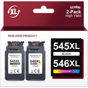 PG-545XL CL-546XL Ink Cartridge Replacement for 545 546 XL Cartridge for Pixma MX495 TS3150 TS3350 TS3151 TS3351 MG2550S MG2555S MG3050 MG2950 MG3051 MG2450 MG2450 MG2450 MG220 500 TR. 4550 - Neuf
