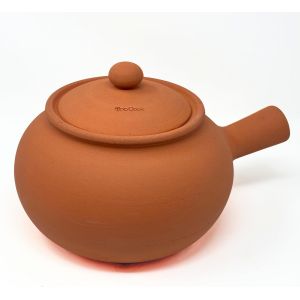 Jexnovashop-Cuiseur De Pommes De Terre Et De Châtaignes En Terre Cuite De Façon Simple Naturelle Sans Graisse Avec Un Goût Unique Sans Altérer Les Propriétés Des Aliments. Made En Italie 100% (Nature - Neuf