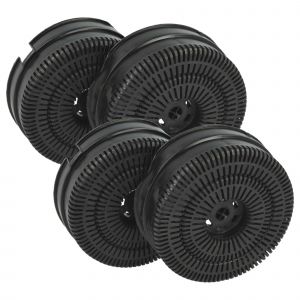 vhbw 4x Filtres &agrave; charbon actif remplacement pour Sauter AS-AZKF490, AS0032522, AFC-36 pour hotte aspirante - Neuf