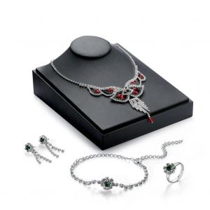 Europestyle Femme Alliage Bijoux Ensembles Cristal Strass Collier / Clou D'oreille / Bague / Bracelet - Neuf