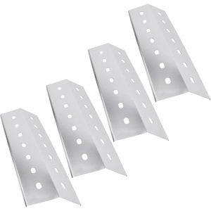 Ulteronixshop-Lot de 4 plaques chauffantes universelles en acier inoxydable pour barbecue Outback Spectrum, Weber, Charbroil, Kenmore, Nexgrill, Napoleons Rogue 2, 41 x 14 cm - Neuf