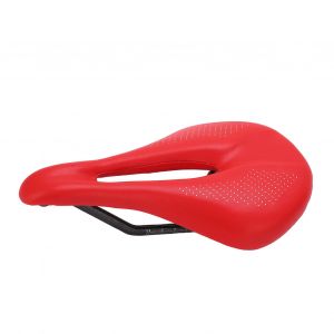Selle De Velo De Route Creuse En Fibre De Carbone Avec Coussin Avant, Accessoires Pour Vtt, Velo De Route, 143 Mm, Rouge - Neuf