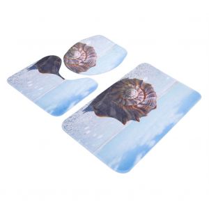 Hjlian Lot De 3 Tapis De Douche Antiderapants Imprimes Pour Salle De Bain (L) - Neuf