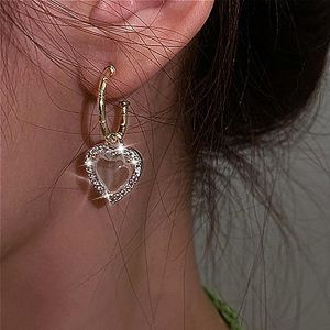 Kal-Boucles D'oreilles Coeur Boucles D'oreilles Pendantes En Cristal Cristal Strass Boucles D'oreilles Opale Or Boucles D'oreilles Coeur Cz Boucles D'oreilles R&eacute;tro Boucles D'oreilles Coeur Bijoux - Neuf
