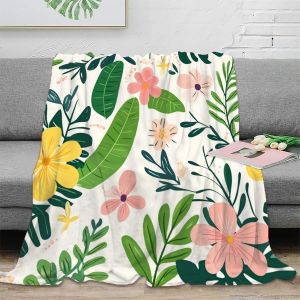 Couverture En Flanelle Avec Imprim&eacute; Num&eacute;rique, Douce Et Chaude, Id&eacute;ale Pour La Chambre &Agrave; Coucher, Le Canap&eacute; Ou Les Voyages. - Neuf