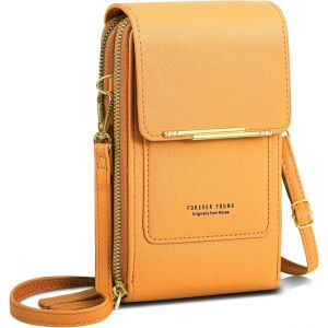 KALANKA-Petit Sac Bandouliere Telephone Portable Femme Fille Portefeuille Sac &Agrave; Bandouli&egrave;re en Cuir PU Porte Carte Porte Monnaie Mini &Eacute;tui Pochette Sacoche pour Femmes Filles - Neuf