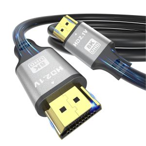 ERYI-8K Câble Hdmi 0.5M, Câble Hdmi Haute Vitesse 48Gbps 8K@60Hz 4K@120Hz, Hdcp 2.2 & 2.3, Dts:X, Hdr 10 Compatible Avec Roku Tv/Earc/3D/Ps5/Hdtv/Ordinateur Portable/Blu-Ray - Neuf