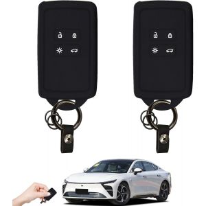 lbgwp60-2 Pcs Étui En Silicone Souple Pour Clé De Voiture,Étui Clé De Voiture,Schutzhülle Für Autoschlüssel,Avec 2 Porte-Clés Keychain Cover,Pour Clio/Espace 5/Master Bus/Talisman - Neuf