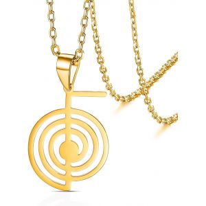 Kal-Collier Reiki Cho Ku Reiki Symbole D'énergie De Guérison Yoga Power Géométrie Sacrée Pendentif Reiki Collier Boucles D'oreilles Pendantes Pour Femme Méditation Protection Amulette Bijoux - Neuf