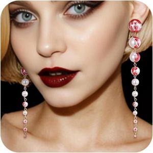 Kal-Halloween Goutte De Sang Boucles D'oreilles Vampire Dr&ocirc;le Sang Boucles D'oreilles Halloween Bijoux Costume Bijoux Accessoires Pour Femme - Neuf