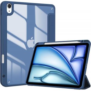 Coque Protection pour iPad Air 11 Pouces (M3) 2025/(M2) 2024,iPad Air 5&egrave;me G&eacute;n&eacute;ration 2022/ Air 4&egrave;me 2020 10,9 Pouces,&Eacute;tui avec Porte-Stylet,Housse de Magn&eacute;tique Antichute &iquest;Marine - Neuf