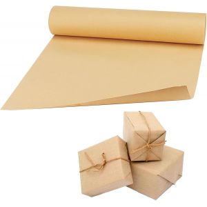 Un Rouleau De Kraft Brun Marron ,50 M X 44 Cm ,80 G/M&sup2; ,Papier D'emballage Cadeaux ,Pour Diy ,Loisirs Cr&eacute;atifs ,Artisanat - Neuf