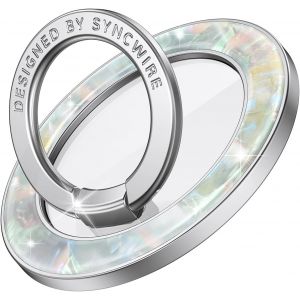 SJZG-Poign&eacute;e De T&eacute;l&eacute;phone Magn&eacute;tique Pour Magsafe, Coque Color&eacute;e, Support D'Anneau De T&eacute;l&eacute;phone Magn&eacute;tique, Rotation &Agrave; 360&deg;, Effet Flottant, S'Adapte &Agrave; Tous Les T&eacute;l&eacute;phones, Brillant Nacr&eacute; - Neuf