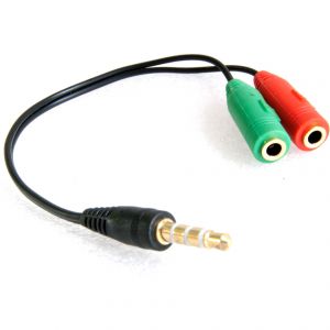 Splitter Adaptateur Casque Micro Jack 3.5mm 4point - Neuf
