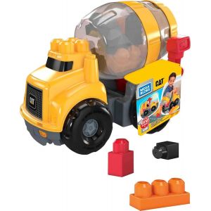 KALWL-Mega Bloks First Builders La Bétonneuse Cat,Briques Et Jeu De Construction,9 Pièces,Jouet Pour Bébé Et Enfant De 1 À 5 Ans,Gfg11,Multicolore - Neuf