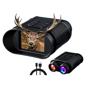 Jumelles de vision nocturne infrarouge 850 nm avec enregistrement vid&eacute;o et DVR - Neuf