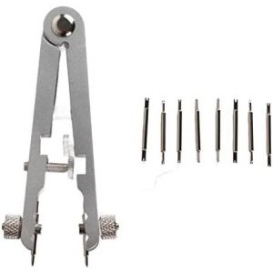 Kal-Outils De Réparation De Montre, Pince De Barre Ressort Montre, Outils Démontage Montre Avec Broches À Pointes Durables, Pince À Épiler Pour Bracelets De Poignet - Neuf