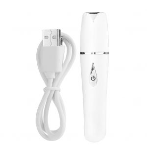 Appareil De Massage Electrique Pour Les Yeux, Appareil De Beaute Pour Les Levres A Micro-Vibrations Et Ions Negatifs (Blanc) - Neuf