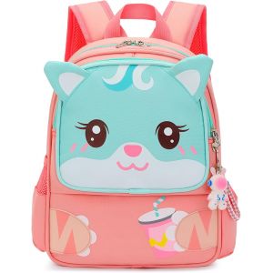 Sac à Dos Bébé 3 Ans Sac à Dos Enfant Fille Creche Pré-Scolaire Cartable Fille Maternelle Mini Sac Nursey Dessin Animé Bebe Maternelle 2-4 Ans 34x26x15cm - Neuf