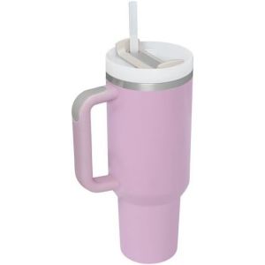 Sjzg-Gobelet De Conservation Du Froid Pour Voiture - Bouteille D'eau Chaude Avec Poign&eacute;e - Pour Sports De Plein Air - Voyage - 1200 Ml - Portable - Lavande Transparente - Neuf