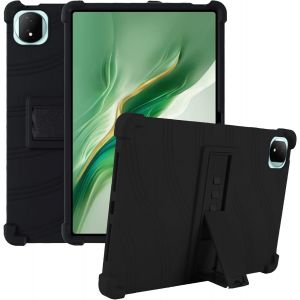 Kalanka-Coque Pour Honor Magic Pad 2, Étui De Protection En Silicone Antichoc Avec Coins Renforcés, Fonction Support Souple Silicone Bumper Housse - Noir - Neuf