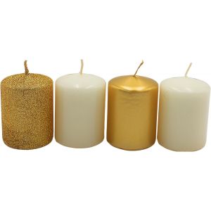 ERYI- Bougie Flottante, Cire De Paraffine Blanc, 4.5Cm L X 4.5Cm W X 3Cm H Sans Parfum Lot De 20 - Neuf