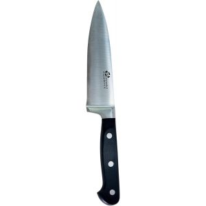 Couteau De Cuisine Chef 15 Cm-Acier Inoxydable 3cr14-Manche Pom Ergonomique-Découpe Viandes,Poissons Et Tartes-Gamme Maître Chef-Argent - Neuf