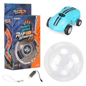 Voiture T&eacute;l&eacute;command&eacute;e Haute Vitesse LED Rotation 360 Degr&eacute;s Pour Enfants Bleu YONIS - Neuf